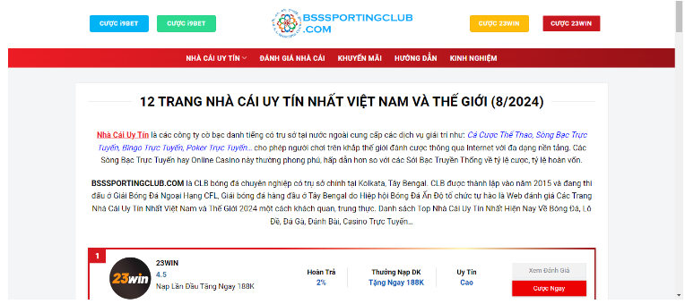 BSSSPORTINGCLUB.COM cung cấp thông tin về dịch vụ cá cược BSSSPORTINGCLUB.COM cung cấp thông tin về dịch vụ cá cược
